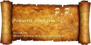 Pokorni Paulina névjegykártya